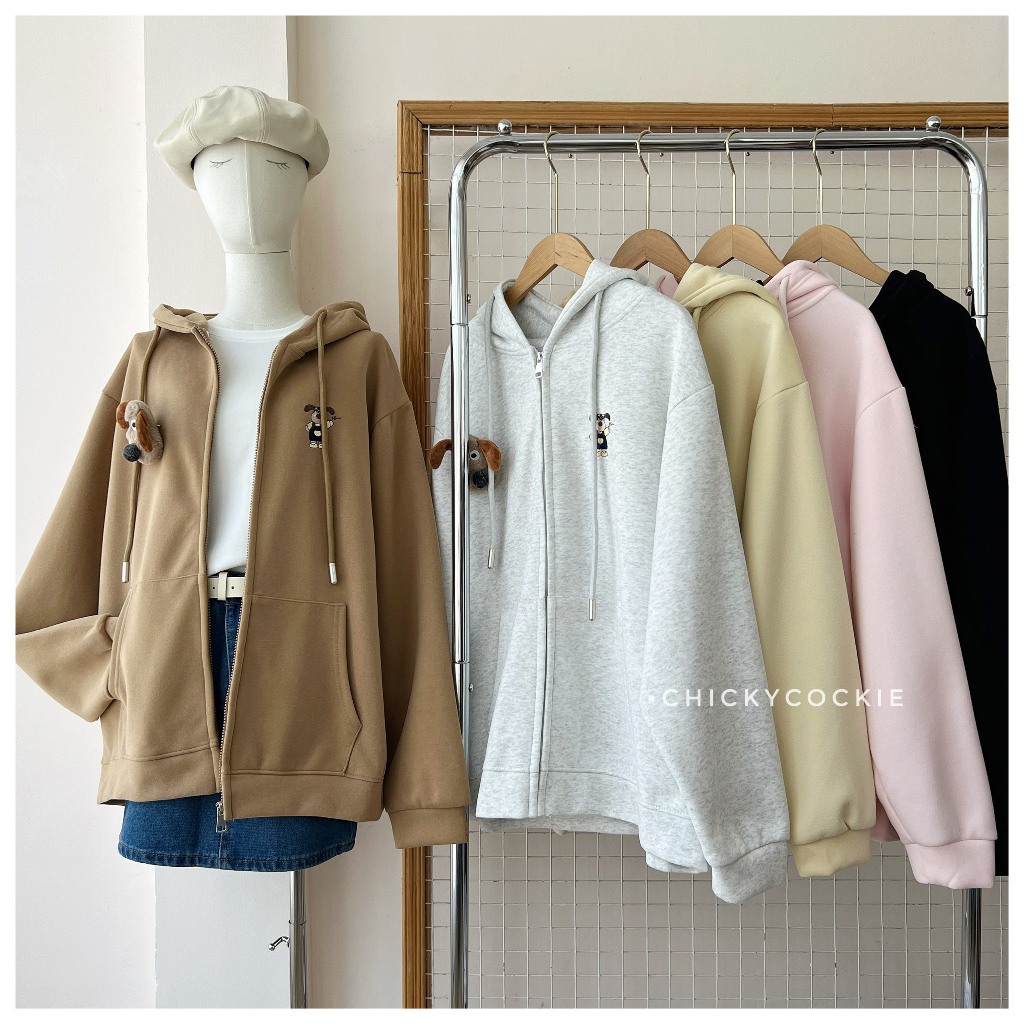 Áo khoác nỉ form dài mã #3607
