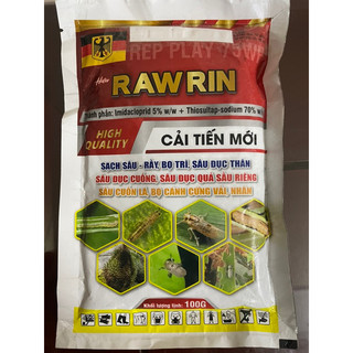  THUỐC TRỪ BỆNH 𝑹𝑬𝑷𝑷𝑳𝑨𝒀 75𝑾𝑷 RAW RIN gói 100g trị nhanh côn trùng chích hút