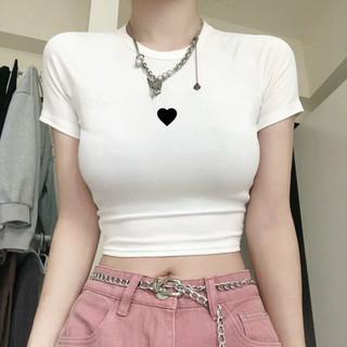 ÁO CROPTOP ÔM BODY IN TRÁI TIM NHỎ XÍU CRTIM1