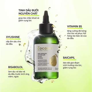 Bản nâng cấp nước dưỡng tóc tinh dầu bưởi cocoon cocoon 140ml thuần chay