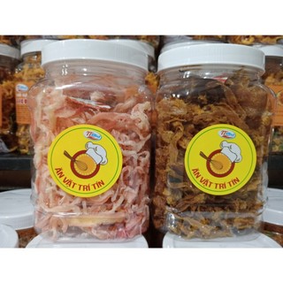 500g mực hấp dừa, 500g mức xé cay