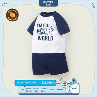 [MOMPA] Bộ cộc tay cài vai mompa