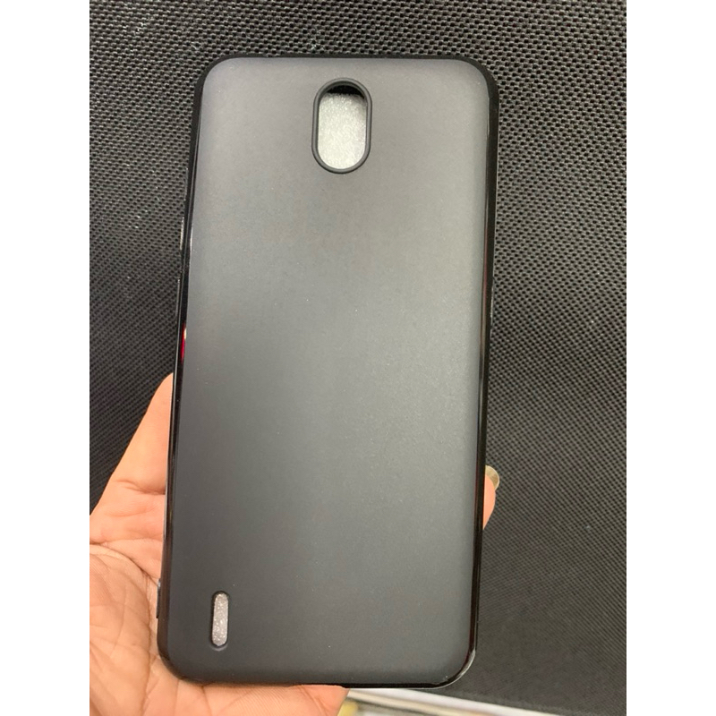 Ốp lưng Nokia C2 dẻo viền đen bóng lưng nhám mờ