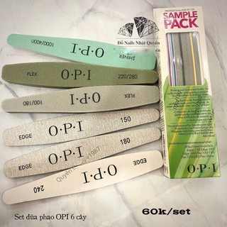 Combo phao dũa OPI- set dũa phao-set dũa 6 cây-Đồ Nails Nhật Quyên
