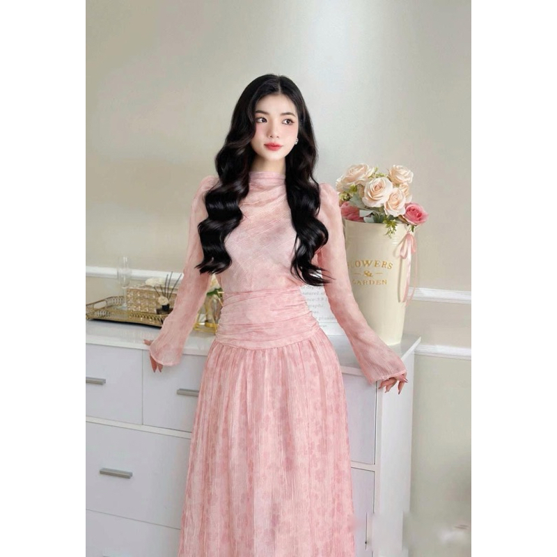 Sét váy hoa hồng tiểu thư