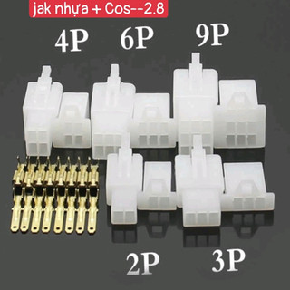 Jack nhựa 2p 3p 4p + cos 2.8