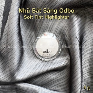 Phấn bắt sáng Odbo Soft Tint Highlighter có nhũ, siêu lì, mỏng nhẹ Thái Lan - 4g