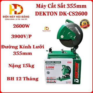 Máy cắt sắt bàn 355mm - dekton dk-cs2600 2600w - chính hãng dekton - bảo hành 12 tháng