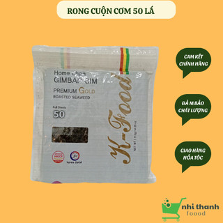 Rong biển cuộn cơm,kimbap,sushi KFOOD nhập khẩu hàn quốc gói 50 lá
