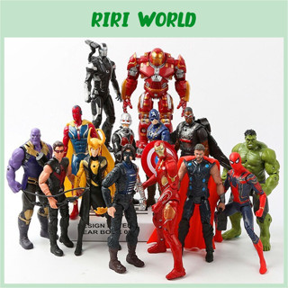 Đồ Chơi Mô Hình Siêu Nhân Siêu Anh Hùng Marvel - Spider Man, Iron Man, Captain America, Hulk, Thanos