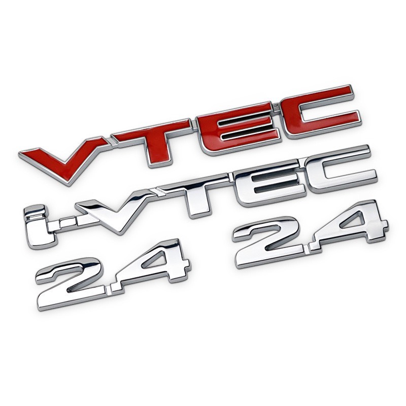 Logo VTEC 3D Bằng Kim Loại Dán Trang Trí Xe Hơi Honda City cb400 i-VTEC vfr800 cb750 Civic Accord Od