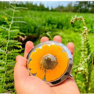 Gương Hoa Thật 5 mẫu (nhận gia công theo yêu cầu) 7cm Handmade Lilande
