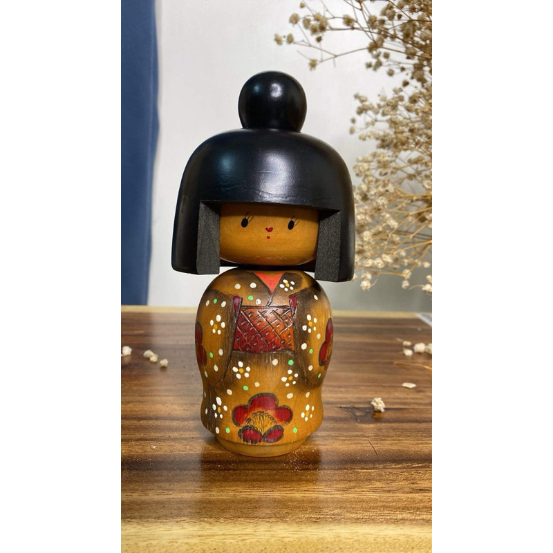 AIN 020 KOKESHI BÚP BÊ GỖ NHẬT BẢN 18x10