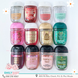 Nước rửa tay khô Bath & Body Work Mỹ 29ml bỏ túi tiện lợi