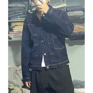 (𝑪𝒉𝒊́𝒏𝒉 𝒉𝒂̃𝒏𝒈) 𝐀́𝐨 𝐊𝐡𝐨𝐚́𝐜 𝐉𝐞𝐚𝐧𝐬 𝐍𝐚𝐦  Edwin Backdoor xuất Nhật(Edwin Denim Jacket)