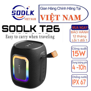 Loa sodlk t26 - | loa bluetooth t26 công xuất 15w âm thanh hifi bluetooth 5.3