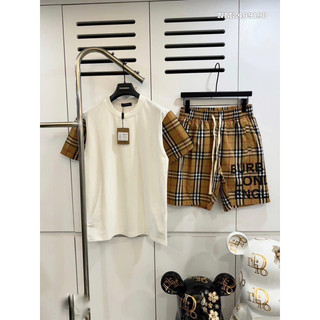 Bộ quần áo thun bbr chất cotton dày dặn💕set quần áo hot trend bbr dành cho nam nữ
