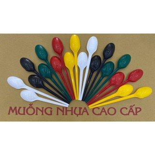  Muỗng nhựa dài 20cm Gia Tường - Yến Vy 