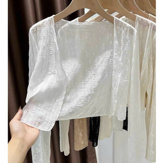 Áo khoác ren hoa mỏng thời trang mùa hè đi biển- M080