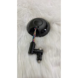 Gương chiếu hậu tròn màu đen xoay 360 độ kèm chân xoay chân kính 10 li - giá 1 cây