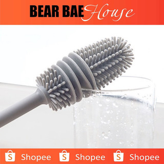 Dụng cụ cọ rửa cốc bình sữa đầu silicon mút bọt biển tiện dụng
