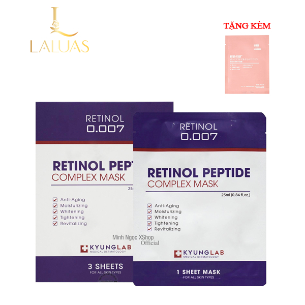 mall inline badgeHộp mặt nạ retinol KyungLab Peptide Complex Mask 3 miếng