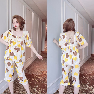 Đồ bộ Lửng Mango cao cấp chất mịn đẹp mát mẻ