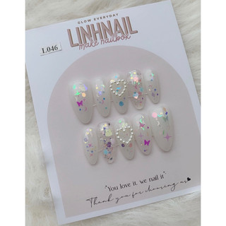 L046 Nailbox thiết kế mix nhũ lấp lánh