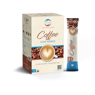 Cà phê giảm cân love world .hỗ trợ kiểm soát cân nặng . 100% từ thiên nhiên . hộp 15 gói