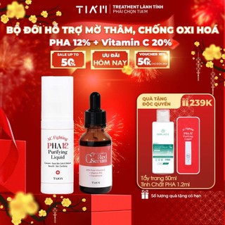 Bộ Đôi Xử Lý Thâm Và Chống Oxi Hoá Serum Vitamin C 20% + Tinh Chất PHA 12%