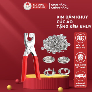 Bộ kìm bấm khuy cúc áo kèm cúc tiện dụng cho mọi người