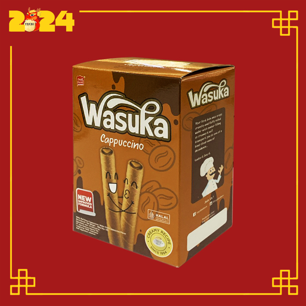 Bánh Quế Wasuka Premium Rolled Wafer Vị Chocolate, Phô Mai