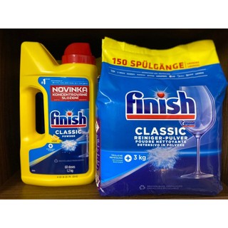 Bột rửa chén bát Finish Classic - Bột rửa bát Alio Compact (Power Force) dành cho máy rửa chén bát  - ImP