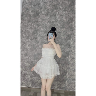 Sét váy cúp ngực chân váy xoè