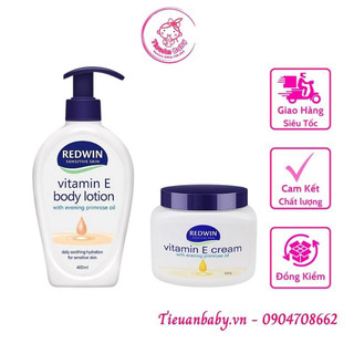 Kem dưỡng da mềm mịn Redwin Vitamin E Cream từ thiên nhiên (300g)