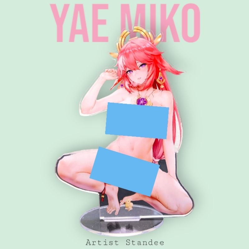 Standee Yae Miko Genshin Impact. Mô hình Yae miko.