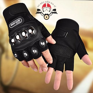 Găng tay xe máy, Găng Tay Đi Phượt gù Inox Sport - full ngón - cụt ngón nhiều màu