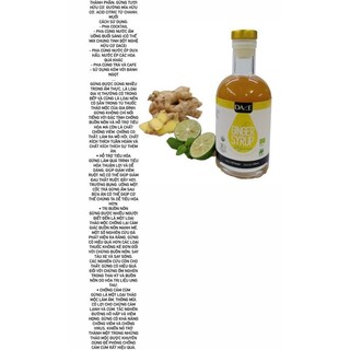 Syrup gừng hữu cơ DACE - 200ml