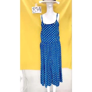 đầm dây xếp ly chấm bi. S834
