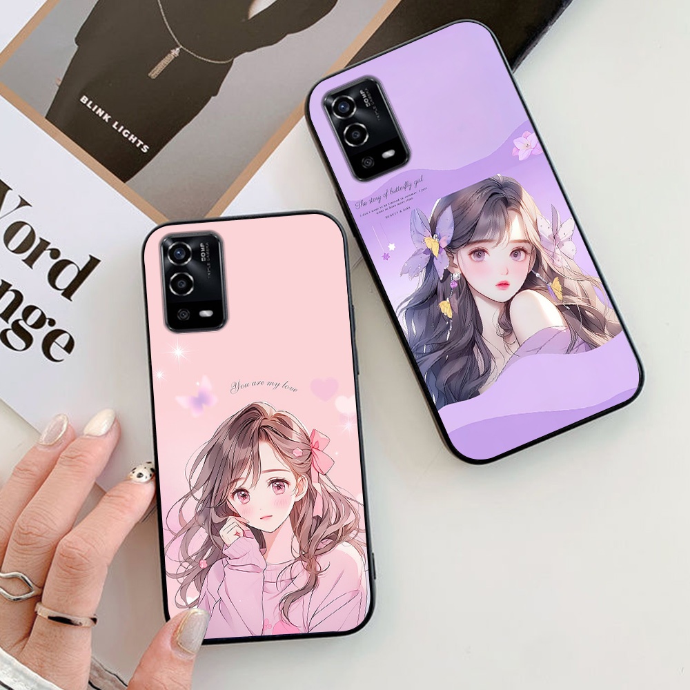 ốp lưng oppo a55 4g / oppo a55 5g in hình cô gái xinh đẹp , ốp nữ