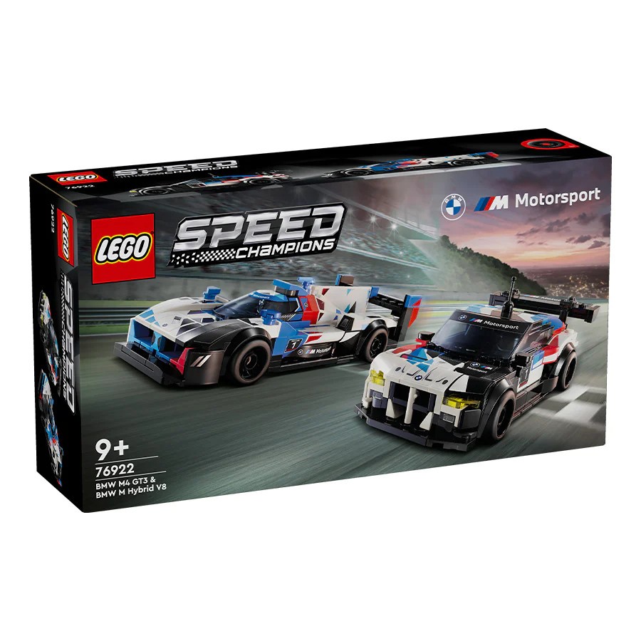 Lego 76922 Đồ Chơi Lắp Ráp Siêu Xe BMW M4 GT3 & BMW M Hybrid V8