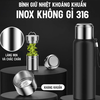   HOT  Bình giữ nhiệt NIUMI 48h 316 hiển thị nhiệt độ và nắp có tay cầm nhiều dung tích có sỉ 