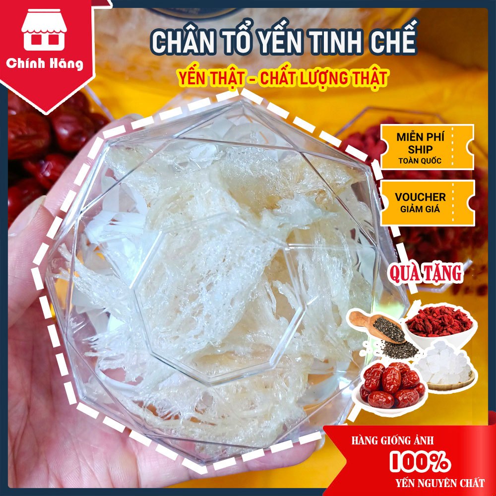 30Gr Chân Yến Rút Lông Nguyên Chất + Quà Tặng Nguyên Liệu Chưng Yến - Yến Xứ Nẫu - Yến Bình Định