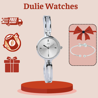 Đồng hồ đeo tay nữ jw dạng lắc mặt tròn đơn giản, đồng hồ nữ mặt tròn số gạch jw thời trang dulie watches