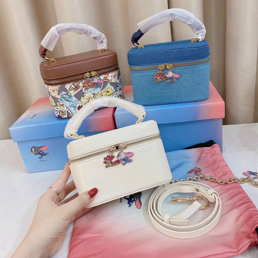 Túi xách nữ, túi cốp thỏ c.n.k size 17 full box xịn - Zenistore