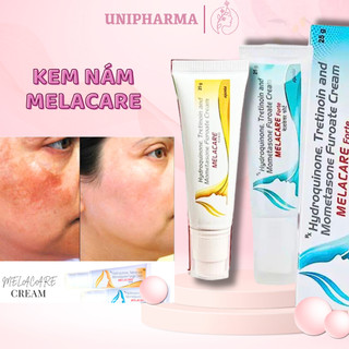 Kem nám Hydroquinone Melacare Forte Ấn Độ giúp giảm tàn nhang đồi mồi, giảm thâm hiệu quả - UniPharma - 25g