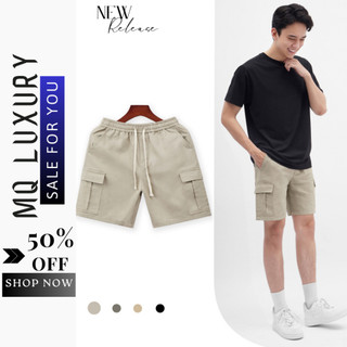 Quần Short Kaki Túi Hộp SH3 Chất Liệu Kaki Mềm Đẹp Basic MQ LUXURY