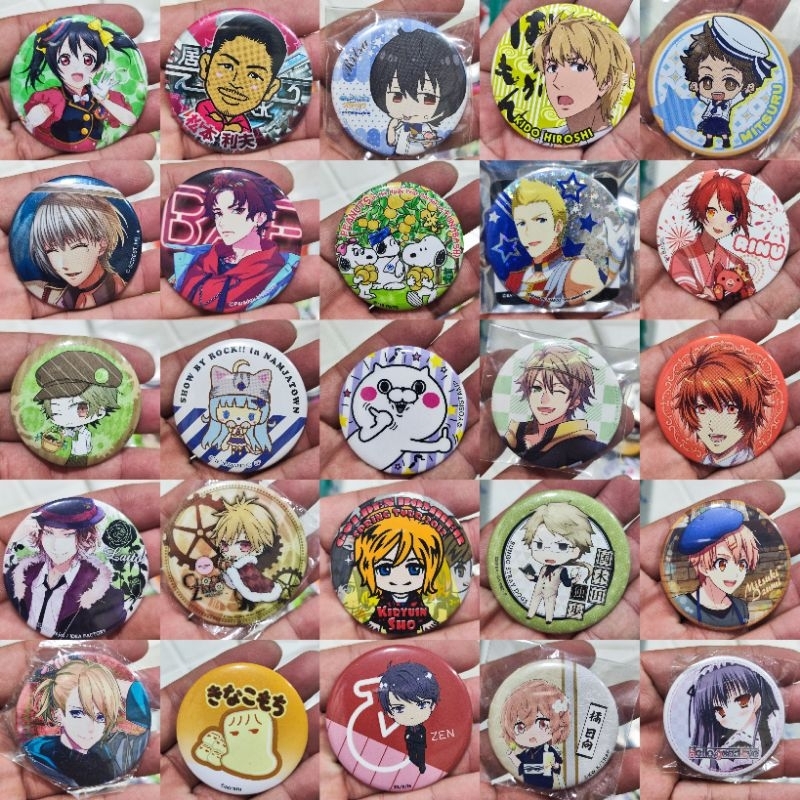 ( MS115 ) Móc Khóa + Huy Hiệu Nhân Vật Hoạt Hình Anime.