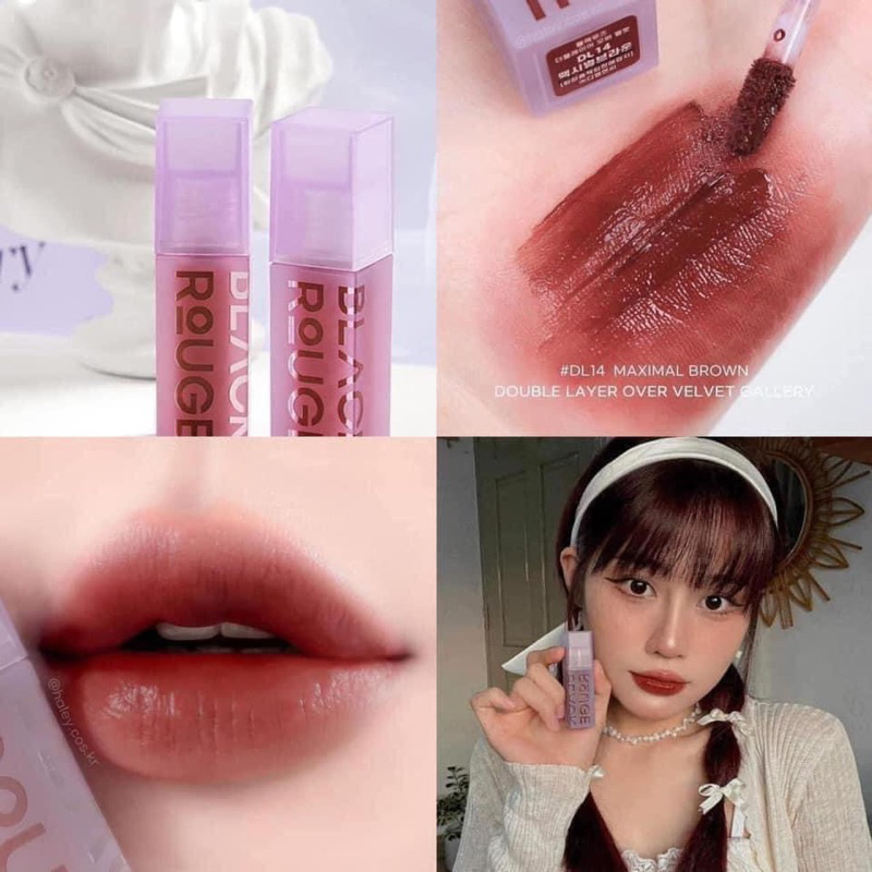 Son Black Rouge doulle layer over velvet