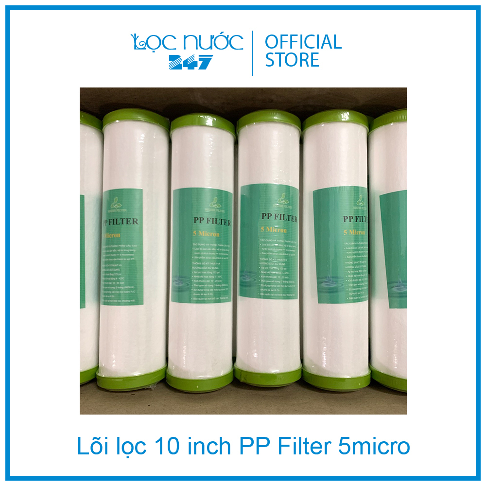 Lõi lọc thô 10 inch PP Filter 5 micron